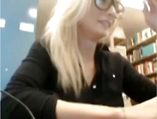 Hot Teen In Library. Mp4