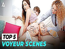 Out Of The Family - Top 5 Teen Stepdaughters Fuck In Front Stepfam! Blowjob,  Big Tits,  And More!