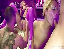 Stripper And Her Friend Get Their Cunts Drilled In The Strip Club
