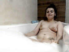 Me Naked And Warm Water With Bubbles