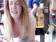 Kate Is Detained By Horny Officer Who Subdues Her Into Taking His Big Cock