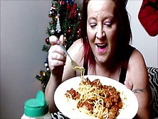 Spaghetti Mukbang,  Milf Eating Spaghetti