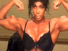 Female Bodybuilder Latia Flexes Huge Muscles @ Clips4Sale/studio