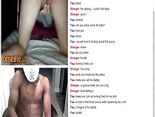 Hot Brunette Cums On Omegle With Bbc.