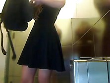 Camgirl Strips In Wc