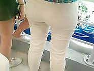 Juicy Big Butt Milfs In Tight White Pants 5
