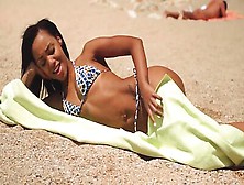 Beautiful Portuguese Babe Noe Milk Beach Seduction And Sex Tutorial