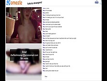Omegle Cheats On Boyfriend And Cums For Big Dick