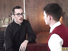 Mature Church Priest Spanks Twinks Ass And Fucks Him