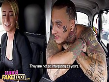 Female Fake Taxi Tattooed Stud Makes Cute Blonde Horny