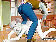 3D Cowgirl Getting Spanked And Toyed