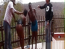 African Girls Get Spanked By Several Guys