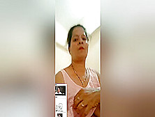 Today Exclusive-Desi Horny Bhabhi Showing Her Boobs And Pussy On Video Call Part 2
