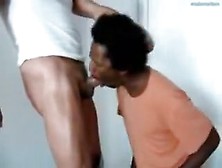 Black Guy Enjoys A Big White Dick