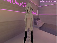 Horny Cat Chick Humps Her Pillow Until She Cumming [Intense Moaning,  Vrchat Erp,  3D Hentai] Preview