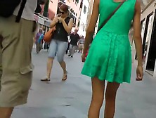 Impressive Girl's Upskirt On The Street