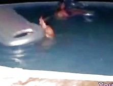 Kinky Amateurs Having Some Naughty Fun In The Pool