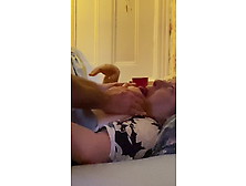 Wifey Selfsucks Tit As I Fuck Her And Jizz On Large Belly