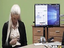 Vip4K.  Busty Blonde Blanche Surrenders To The Loan Officer In The Office
