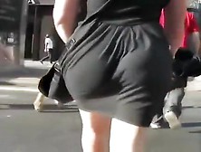 Hot Amateur Booty In A Black Dress