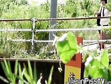 Japanese Schoolgirls Unleash Their Peeing Power Outdoors