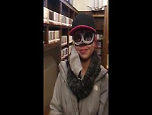 Superhero Lady Ex-Wife Gives Me A Bj At The Public Library!!! She’S Always Got A Mask Available