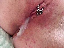 Fucking My Pierced Twat With 2 Sperm On And Inside Cream Pie