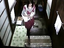 Skinny Asian With Tiny Tits Takes Off Her Red Dress For A D