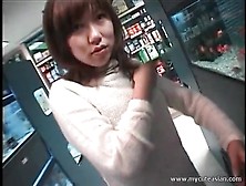 Asian Sweater Girl Sucks Dick In Back Room Of Store
