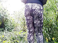 Long Booty Fat Cougar Into Pants Pee Doggy Style Outdoor