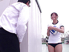 Japanese Cutie Gives Some Nice Ball Licking And Gets Dicked
