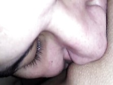 Intense Close Up Of My Vagina Eaten By My Cuckold Sub After I Get Jizzed By Other Man