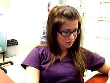 Teen Nurse Bates While On Duty. Mp4
