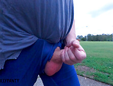 Amateur Straight Guy Walks Around With His Cock Hard And On Show