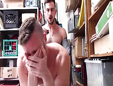 Gayshoplifter - Shoplifting Stud Takes Cock Up His Ass And Down His Throat