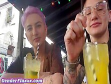 Tattooed Amateur Lesbian Queer Licks Gfs Pussy At Home