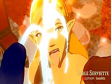 Link Makes Glow From His Cum