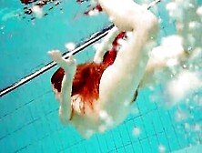 Bombshell Polish Cutie Marketa Nude Into The Pool