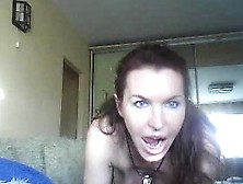 Slut Cutie Redhead Flashing Boobs On Live Webcam