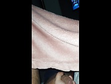 Step Mom Kinky Talk While Helping Step Son Jerking Off Under Blanket Near Daughter