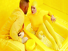 Spicy Yellow Fantasy For A Pair Of Lovers On Fire