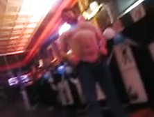 Drunk Guy Flashes Dick In Bar