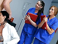 Dirty Milf Involves These Teen Nurses Into The Game