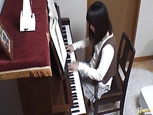 Piano Teacher Rear Fucks His Pupil Across The Piano Keys