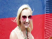 Winning Blonde Jade Amber Fucked On Camera In The Narrow Alley