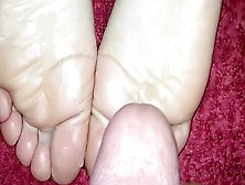 Cumming On My Girlfriends Sexy Soles Is One Of My Wildest Fantasies