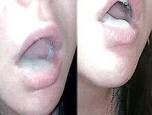 Pulsating Oral Creampie.  Full Mouth Cum Swallow