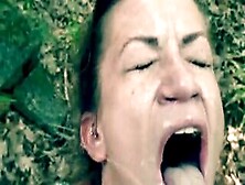 Skank Wifey Sucking Off Dick Into The Woods