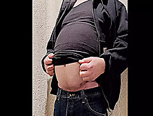 Big Truck Driver Belly Bloated