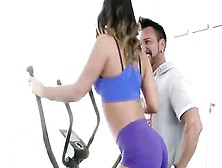 Private. Com - Big Butt Latina Briana Banderas Rides Gym Cock